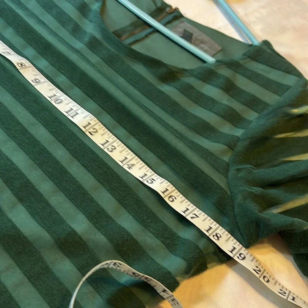 Sunday in Brooklyn Green Anthropologie Eastlake Striped Top Size Large